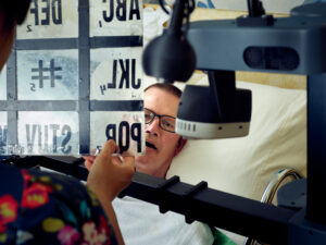 Henry Evans. Stretch RE1, caregiver, disability, research, robot, robotics.